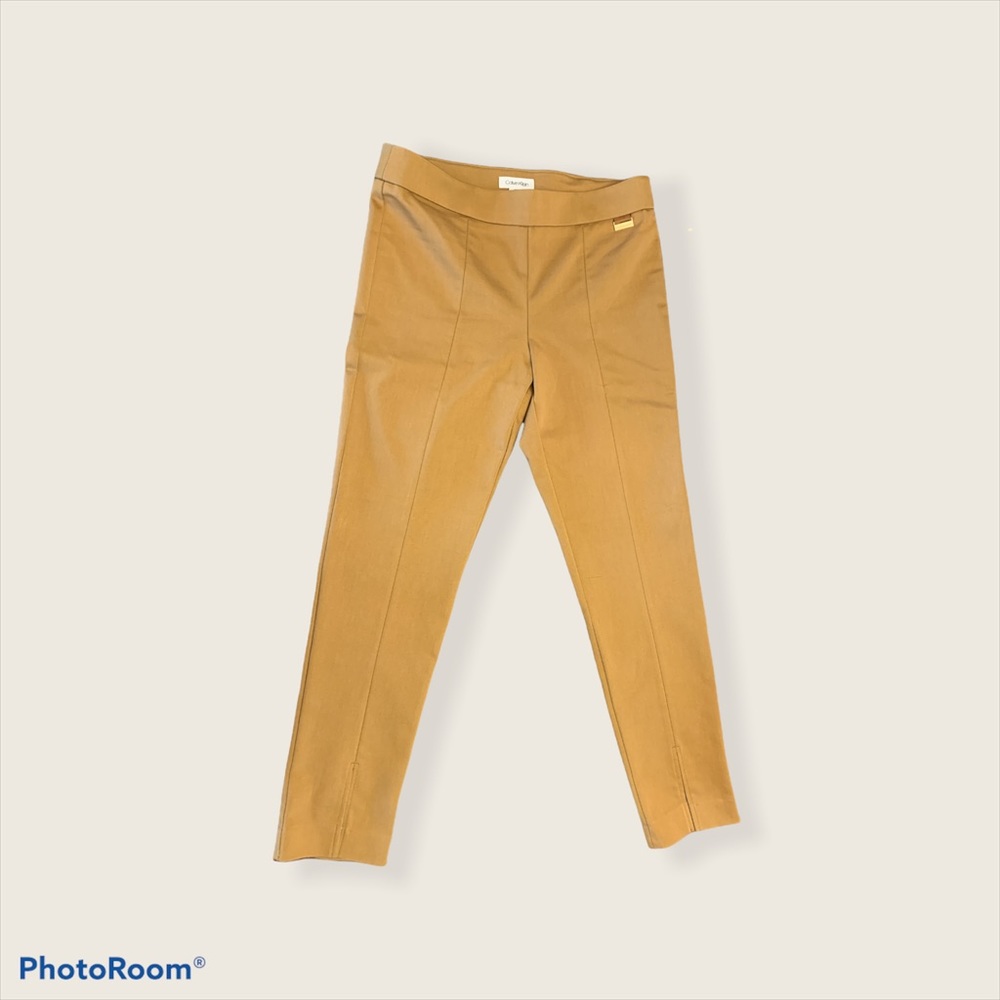 Calvin Klein slim cropped pull on slacks